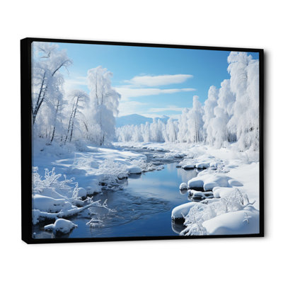 White Winter Harmony IV, reproduction d'art sur toile