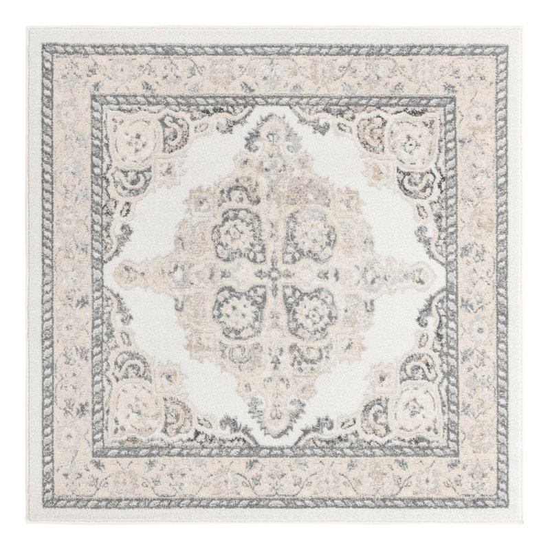 Anjelita Oriental Indoor Rug, Square 5'