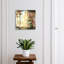 Wall mounted key box, Opens to the left, 30x30x5, White, A mystical Renaissance scene full of elegance, 