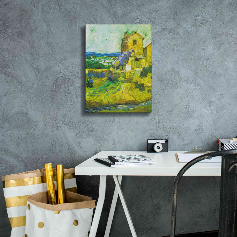 «The Old Mill On Canvas» par MASTERS, reproduction, H 16 po x l 12 po x P 0,75 po