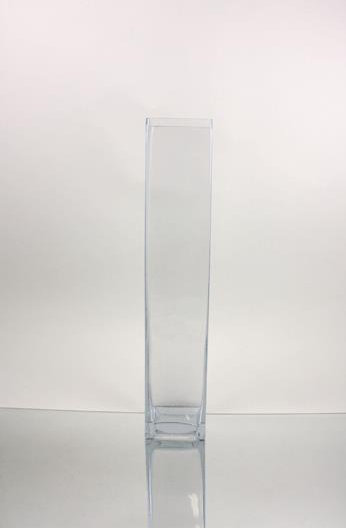Kelsie Handmade Glass Table Vase, 20" H x 4" W x 4" D