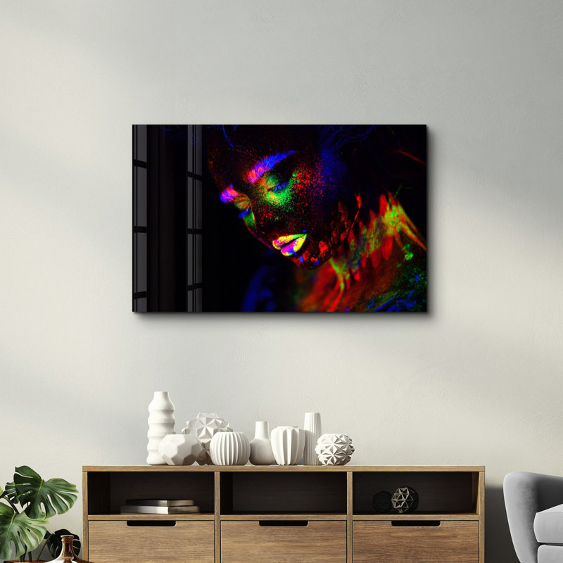 Elegant Tempered Glass Wall Art Painting, 13.8 x 21.7 inches | 100% Tempered Glass, Thickness: 0.16 inches | UV Printed for Vibrant Colors | Perfect for Home Decor, Living Room, & Office Spaces