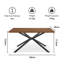 Abel Metal Base Dining Table