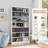 Metal DVD Storage Cabinets, 7-Tier CD Storage Rack with Adjustable Shelves-1397412174