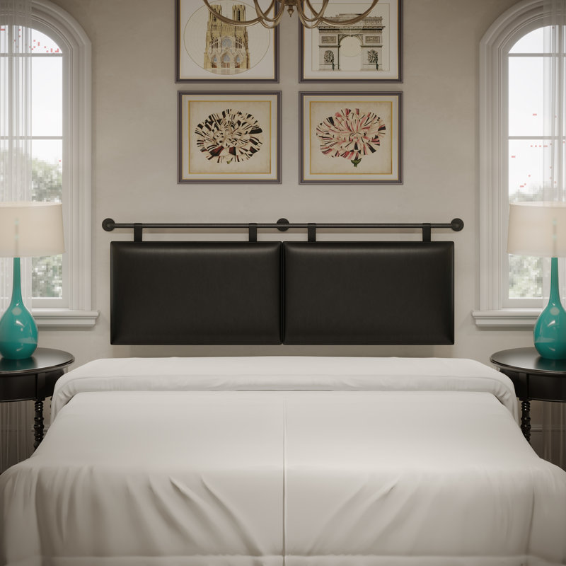 Tête de lit tapissier Nomeda, Très grand, Black