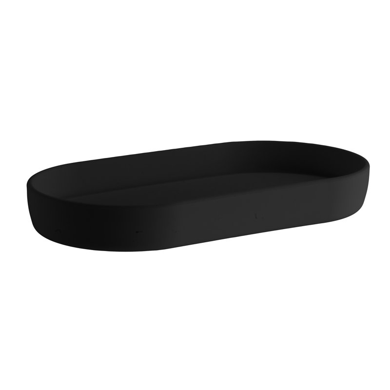 Soap dish/jewelry tray , black
