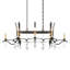 Vesca 8 Light 46in Rectangular Chandelier in Heirloom Bronze with Clear Radiance Crystals-952178468-952178475