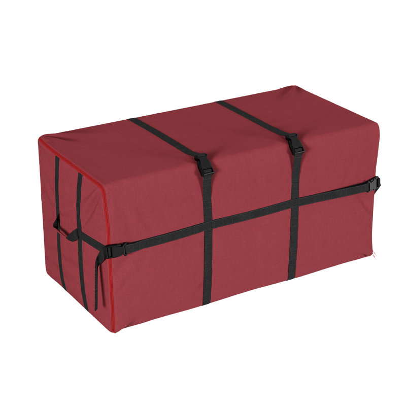 Sac de rangement pour arbre de Noël - Contenant en toile avec fermeture à glissière et sangles de fixation pour arbres artificiels allant jusqu'à 9 pieds