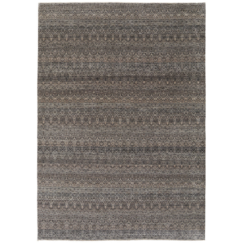 Tapis ikat gris Teirtza, Rectangle 8'6" x 11'6"