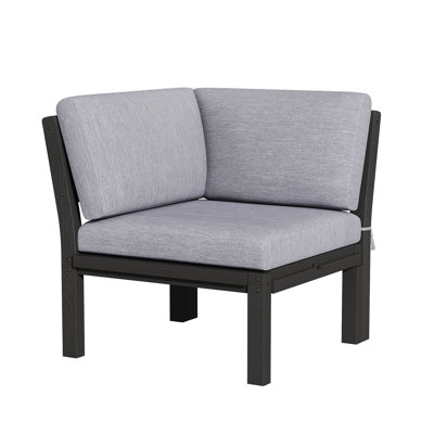 Fauteuil modulaire d'extérieur Modern Hips, noir