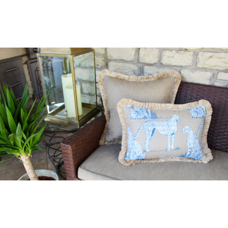 Sallie Duncan Designs Lumbar Indoor/Outdoor Pillow Cover & Insert