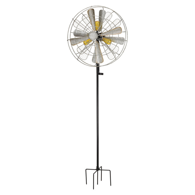 Tourne-vent à vent en métal et en verre et à énergie solaire standard, Edison