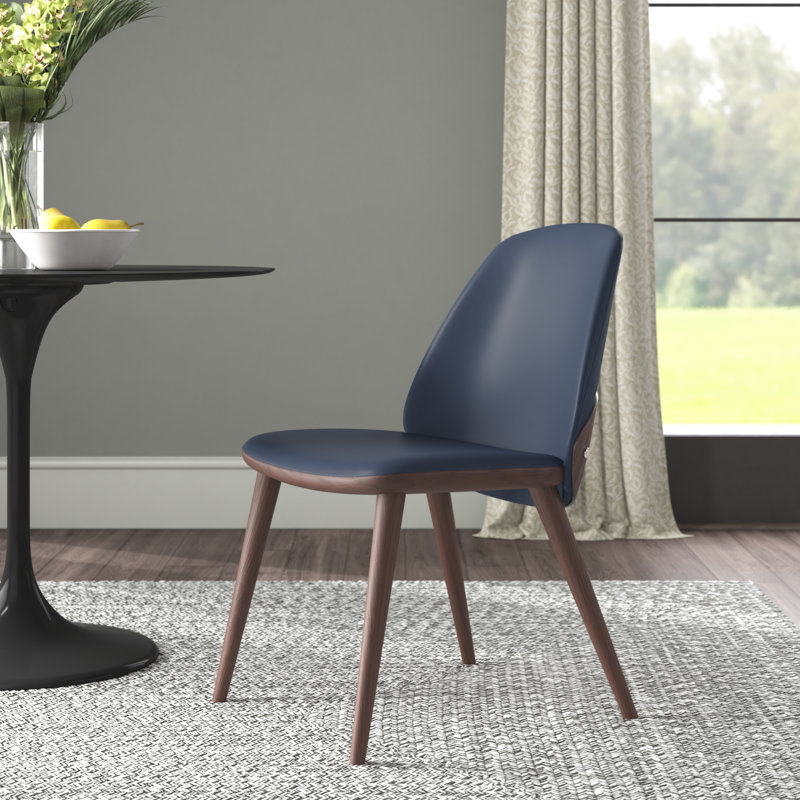 Chaise d'appoint rembourrée en bois massif Scheinuk, Gris
