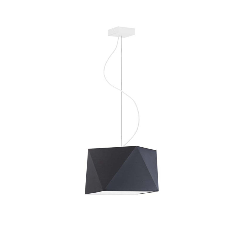 Deneice 1 - Light Single Pendant, White, Black