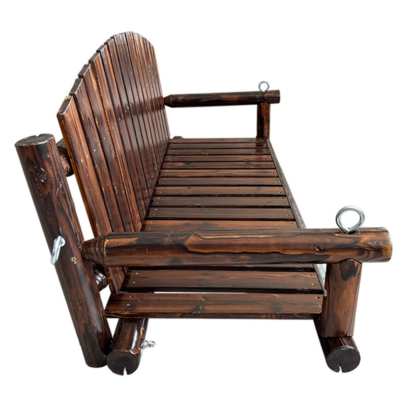 Balancelle en bois pour patio extérieur, 63.8"