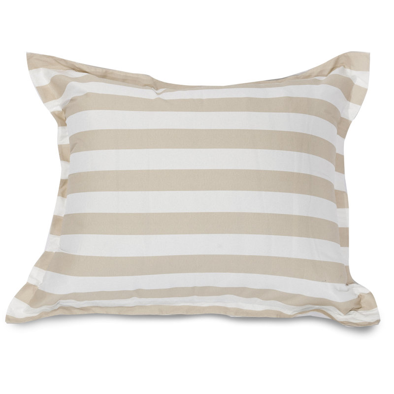 Coussin de sol intérieur / extérieur à rayures verticales, Sable