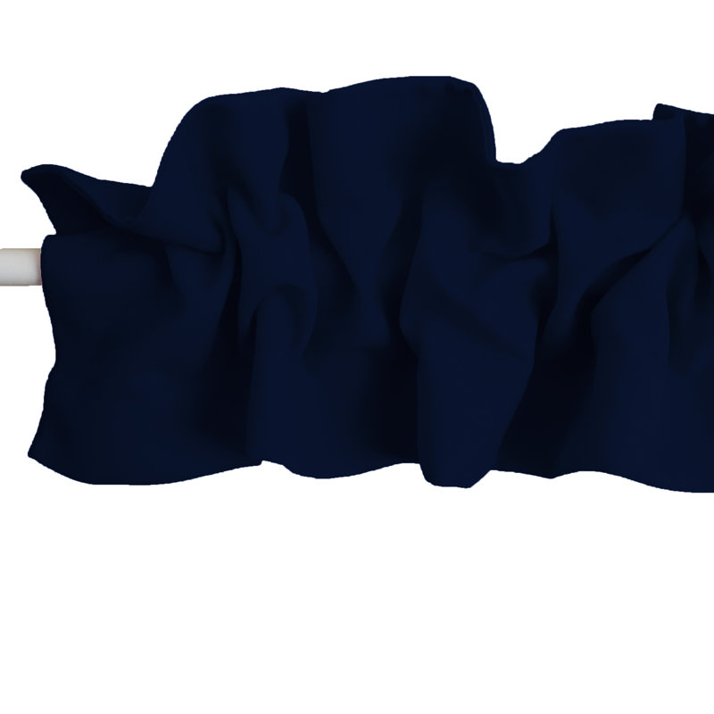 Cantonnière, L 120 po x L 9 po, Bleu marine