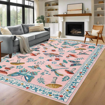 Machine Printed Area Rug