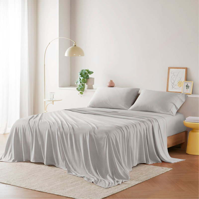 Ensemble de draps en tricot de coton toutes saisons