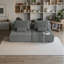 Luxury Modular Upholstered Sectional Sofa,  Convertible Compressed Couch, 2 Single Seats, Free Combination-850355887