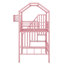 Lit mezzanine en métal avec toit et boîte de rangement-845162224