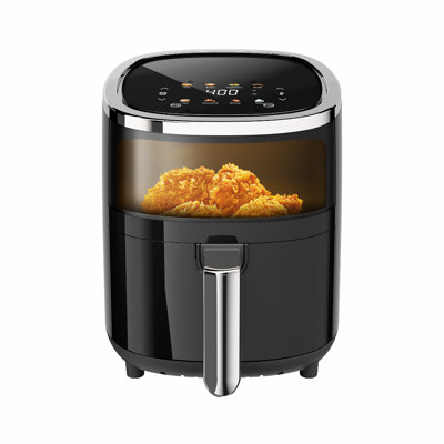 WHALL 4QT Air Fryer, Touchscreen Air Fryers with View Window, 12 Presets, Air Fry, Bake, Broil, Dehydrate, Roast, Reheat