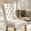 Chaise rembourrée en bois massif-128245066
