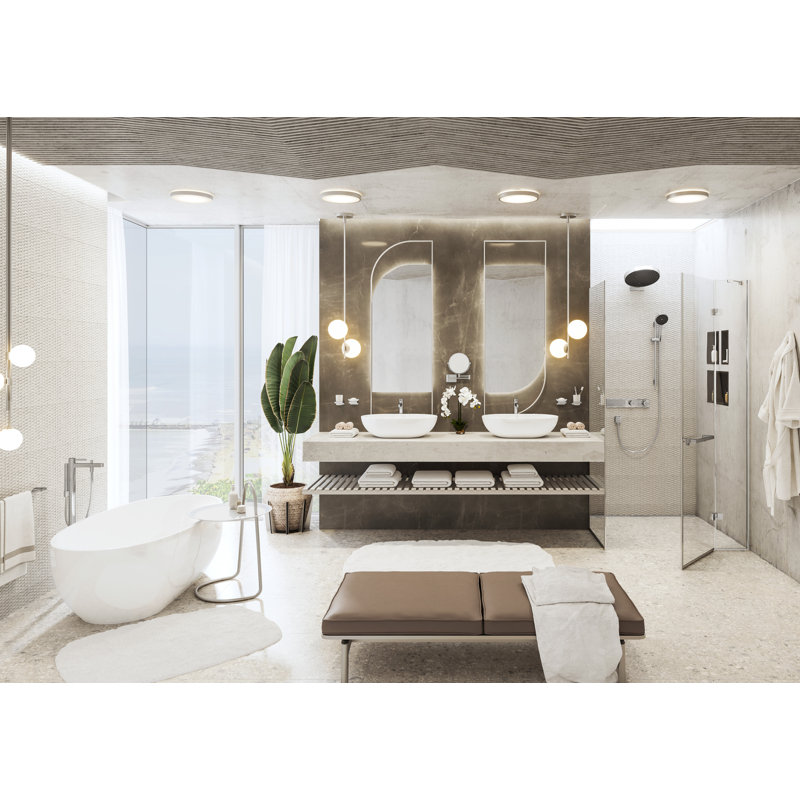 Unica S 36" Wall Bar, Chrome