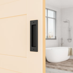 Poignée de porte de grange coulissante encastrée et rectangulaire