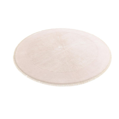 Tapis rond rond Indira Peach
