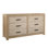 Roux 6-Drawer Reclaimed Pine Wood Dresser, Light Brown