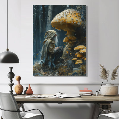 Fellowship gnome jaune gris - salon d'art mural gnome