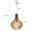 Preston 1 - Light Brown Teardrop Pendant