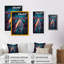 «Futuristic San Francisco Neon II - Cityscapes», art mural sur toile-2014770403-2014770405
