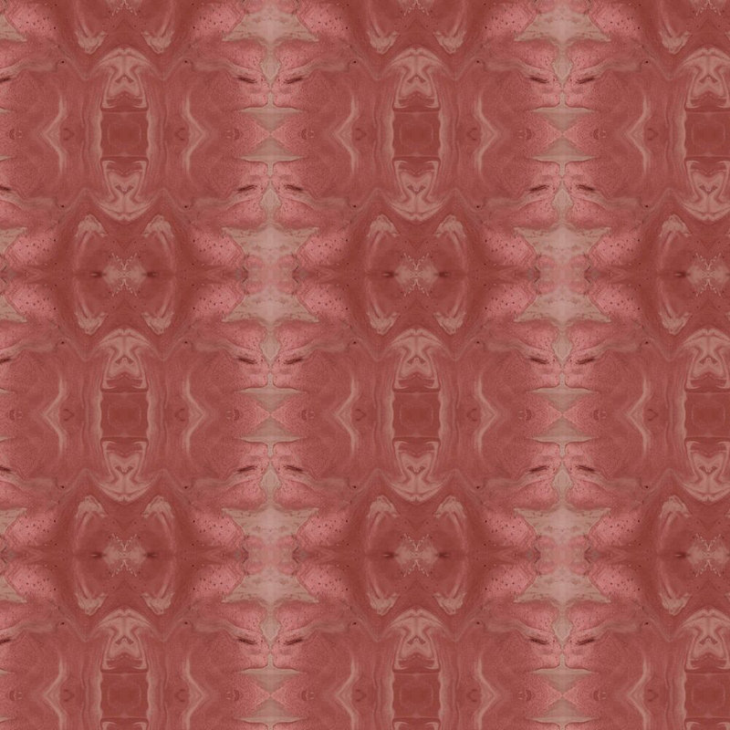 Gilt Square Pillow Cover & Insert, 22"H x 22"W, Ruby Geometric