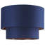 Modern Cotton Fabric Double Tier Ceiling Shade with Shiny Inner-73565374-98656001