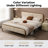 Nelsie Upholstered Platform Bed with Velvet Tufted Headboard-1002191314-996180396