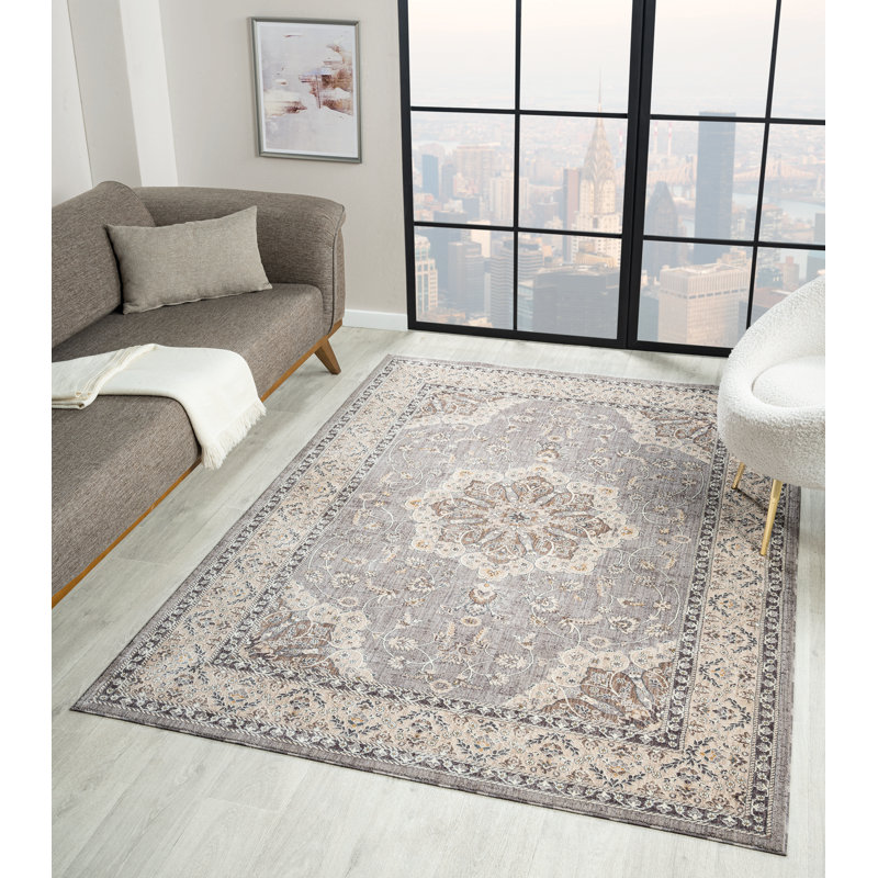 Tapis gris 7 pi 10 po x 10 pi 6 po United Weavers Fardeen, Rectangle 7 pi 10 po x 10 pi 6 po