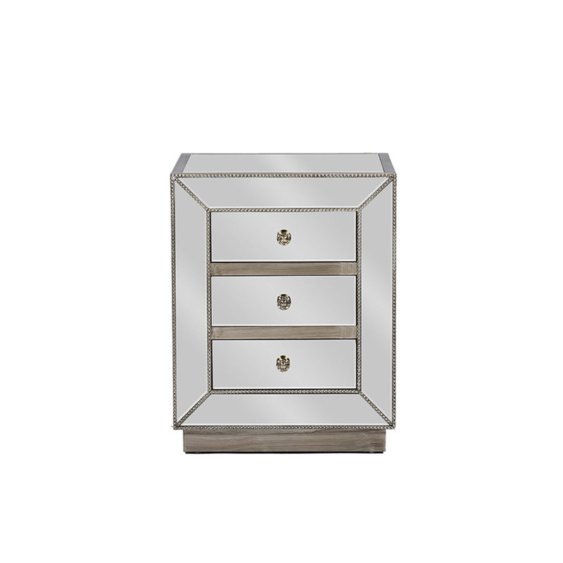 Table de chevet 3 tiroirs Banou