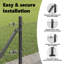 Welded Wire Fence With 7 Flanged Posts Steel-577616548-577616471