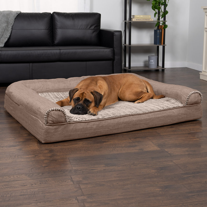 Orthopedic Memory Foam Pet Bed, Jumbo Plus (53" W x 40" D x 9.5" H), Woodsmoke