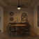 52'' Integrated LED Indoor Ceiling Fan with Light Kit ,Downrod Mount, Stain Black Reversible Motor