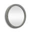 Simone Engineered Wood Round Wall Mirror-1857996068
