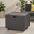 Outdoor Iron Square Propane Fire Pit