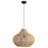 1 - Light 13.7" Boho Hand-Woven Natural Rattan Dome Pendant Light