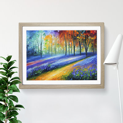 Bluebell Field Shimmer Vol.1 - Single Picture Frame Painting