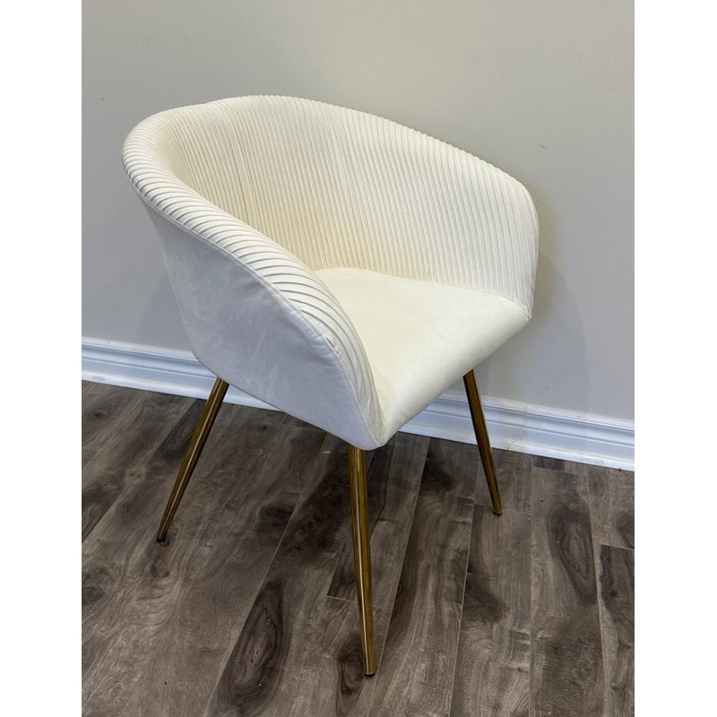 Arienne 17.5'' H Velvet Upholstered Armchair