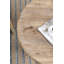 Table ronde en bois antique 30 po x 31 po