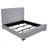 Fandango Gray Upholstered Eastern King Bed