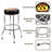 Emmanuel Upholstered Counter Stool with Steel Frame